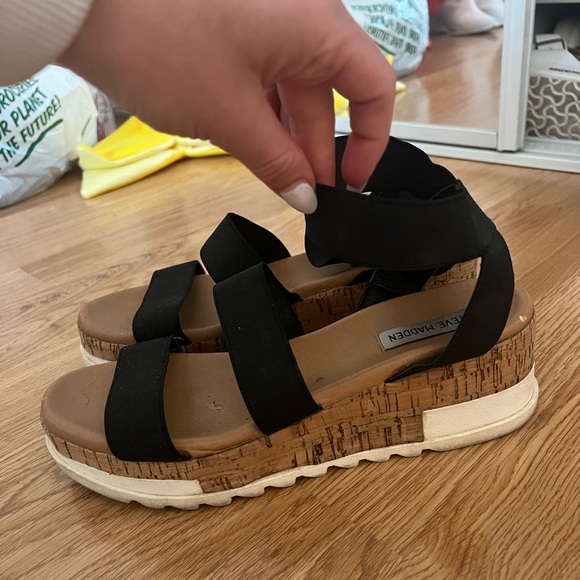 Steve Madden Belladonna Ankle Strap Wedge Sandal - Picture 2 of 5